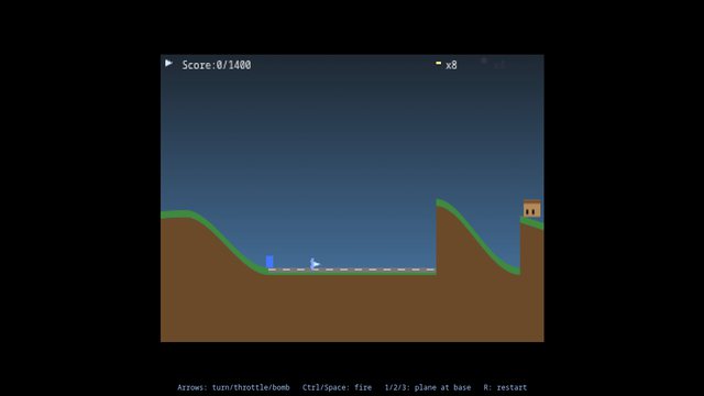 Sonnet's 2D Apricots remake — pixel-art plane on a runway